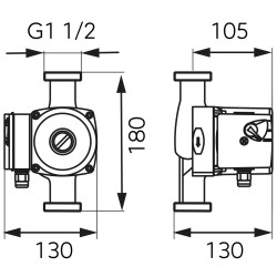 POMPA CYRK. 25-40/180 FERRO