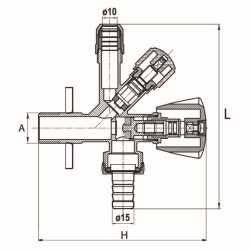 ZAWÓR KĄT. 1/2 X 3/4 X 3/8 KOMB. D.