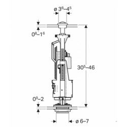 ZAWÓR SPŁUKUJ. GEBERIT T-240
