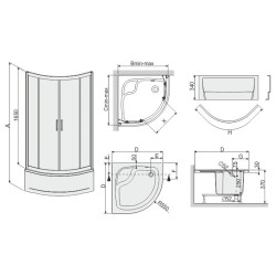 KABINA KKP4/TX5b-90/165-S SANPLAST