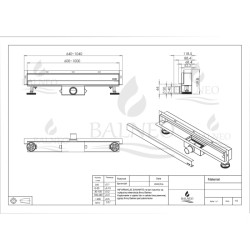 ODPŁYW LINIOWY 70 PRZYŚCIENNY. W-DRAIN BALNEO
