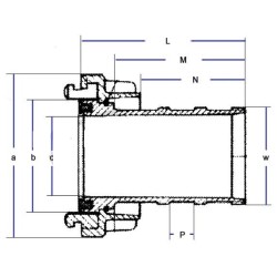 ŁĄCZNIK SSAWNY 110 AL.