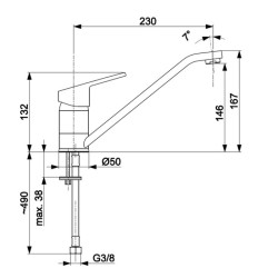 BATERIA ZLEW. ST. TOPAZ OBROT. WYL.