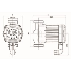 POMPA CYRK. 25-40/180 NEWRS25 DIAM.
