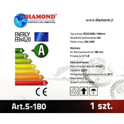 POMPA CYRK. 25-60/180 RS25 DIAM.