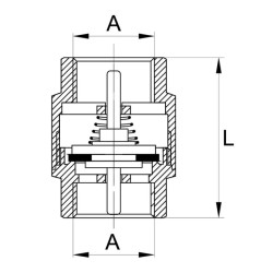 ZAWÓR ZWROTNY 5/4" PLAST. D.