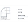 KOLANO ELEKTROOPOROWE 63 90° PE